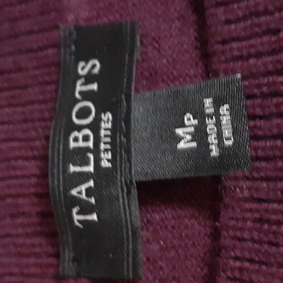Talbots Rich Maroon Crew Neck Sweater - Picture 2 of 4